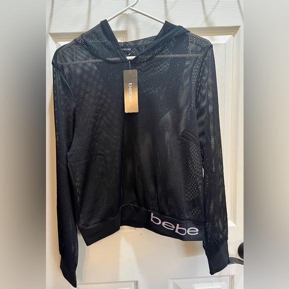 bebe Tops - BeBe Netted Longsleeve